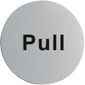 U064 Stainless Steel Door Sign - Pull