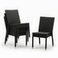 CF159 PE Wicker Side Chairs Charcoal (Pack of 4)