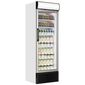 FSC1450 438 Ltr Upright Single Glass Door White Display Fridge With Canopy
