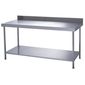 TAB12700-WALL 1200mm Stainless Steel Wall Table with One Undershelf