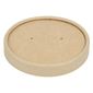 FA367 Recyclable Kraft Microwavable Soup Cup Lids 8oz and 12oz (Pack of 500)