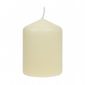 CR448 Ivory Pillar Short Candles 3" (Pack of 12)