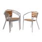 U421 Aluminium and Ash Chairs (Pack of 4)
