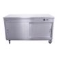 HOT15 1500mm Wide Mobile Hot Cupboard With Plain Top