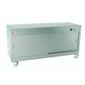 HOT12P 1200mm Wide Passthrough Mobile Hot Cupboard With Plain Top