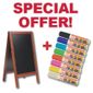 S262 SPECIAL OFFER Securit Large Pavement Board 1350 x 700mm & 8 Zig Posterman Pens