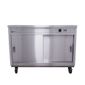 HOT12 1200mm Wide Mobile Hot Cupboard With Plain Top