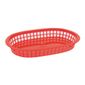 GH967 Oval Polypropylene Food Basket Red (Pack of 6)