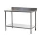 HEF646 1200w x 600d mm Stainless Steel Wall Table with One Undershelf