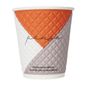 Pause FB587 Double Wall Disposable Coffee Cups White & Orange 256ml (Pack of 925)
