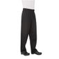 B697-XXL Unisex Basic Baggy Chefs Trousers Black 2XL
