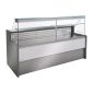 Tibet FP924-200 2000mm Wide Flat Glass Serve Over Counter Display Fridge