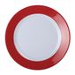 DE601 Colour Rim Melamine Plate Red 230mm (Pack of 6)