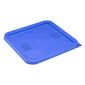 HY411 Polyethylene Square Food Measuring Container Lid Blue Medium