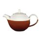 DY160 Monochrome Profile Teapots Cinnamon Brown 430ml (Pack of 4)