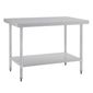 GJ502 1200w x 700d mm Stainless Steel Centre Table with One Undershelf