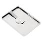 F979 Curved Stainless Steel Tip Tray With Bill Clip