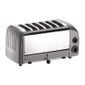 60147 6 Slice Vario Metallic Silver Toaster