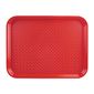 DP213 Polypropylene Fast Food Tray Red Small 345mm