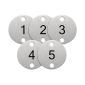 DY770 Table Numbers Silver (1-5) (Pack of 5)