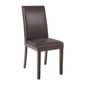 GF955 Faux Leather Dining Chair Dark Brown (Pack of 2)
