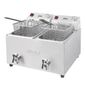 FC375 2 x 8 Ltr Electric Countertop Twin Tank Fryer (2 x Baskets)