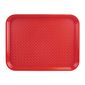 Kristallon P504 Polypropylene Fast Food Tray Red 415mm
