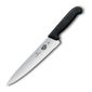 CC267 Fibrox Serrated Carving Knife Black 10"