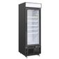 G-Series GH428 412 Ltr Upright Single Glass Door Black Display Freezer