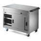 Panther P8P3 1205mm Wide Mobile Hot Cupboard With Plain Top