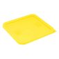 HY420 Polyethylene Square Food Measuring Container Lid Yellow Medium