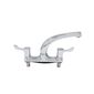 MIXERTAPL Twin Mixer Tap With 3" Hot & Cold Levers & Swivel Spout