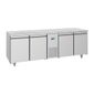 U-Series UA075 632 Ltr 4 Door Stainless Steel Freezer Prep Counter
