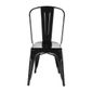 GL331 Bistro Side Chairs Steel Black (Pack of 4)