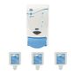 SA456 Clear Foam Soap Dispenser & 3 Unperfumed Foam Hand Soaps 1 Ltr