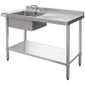 U901 1000w x 600d mm Stainless Steel Single Sink With Right Hand Drainer