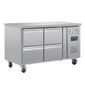 U-Series DA547 Medium Duty 118 Ltr 4 Drawer Stainless Steel Refrigerated Prep Counter
