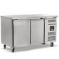 HBC802 Ltr 2 Door Stainless Steel Refrigerated Prep Counter