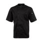 Montreal B054-4XL Cool Vent Unisex Short Sleeve Chefs Jacket Black 4XL