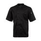 Montreal B054-L Cool Vent Unisex Short Sleeve Chefs Jacket Black L