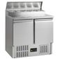 GSS20 228 Ltr 2 Door Stainless Steel Refrigerated Pizza / Saladette Prep Counter