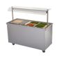BM40MSG 1600mm Wide Mobile Hot Cupboard With Bain Marie Top And Heated Gantry