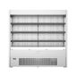 Slimline FMSLIM1800NG 1795mm Wide Stainless Steel Slimline Multideck Display Fridge With Nightblind & Glass