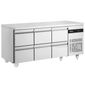 PN222-HC Heavy Duty 429 Ltr 6 Drawer Stainless Steel Refrigerated Prep Counter