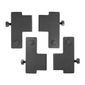 VV3445 DWH Fusion Universal Shelf Holder Fusion Risers Black (Pack of 4)