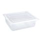 GJ515 Polypropylene 1/2 Gastronorm Containers with Lids 100mm (Pack of 4)
