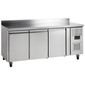 Gastro-Line GC73 417 Ltr 3 Door Stainless Steel Refrigerated Prep Counter With Upstand