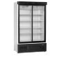 FS1202S 895 Ltr Upright Double Sliding Glass Door White Display Fridge