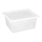 GJ516 Polypropylene 1/2 Gastronorm Container with Lid 150mm (Pack of 4)