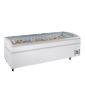 SUPER 250DE 1030 Ltr White Island Display Chest Freezer With Glass Lid